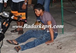 Khaidir, pengendar motor astrea yang laga kambing dengan Robi, pengendara Vixion.