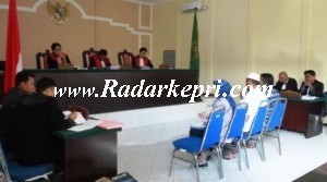 Sidang tindak pidana korupsi KPUD Tanjungbalai Karimun di Pengadilan Tipikor di PN Tanjungpinang.