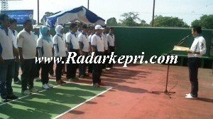 Pelantikan pengurus Pelti Karimun oleh DR H Nurdin Basirun