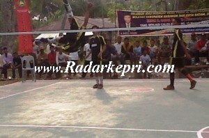 Turnanemn bola Volly yang dihadiro Bupari Karimun-
