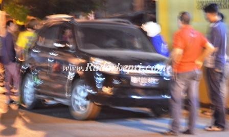 Mobil Terrios yang  dikemudikan Kelvin ketika kecelakaan di Jl Kemboja, proses hukumnya masih diselediki polisi.