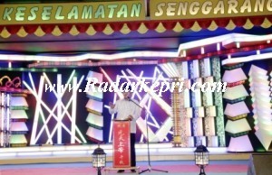 Walikota Tanjungpinang, H Lis Darmansyah SH menyampaikan sambutan dalam HUT Klenteng Dharma Sasana Senggarang ke 299
