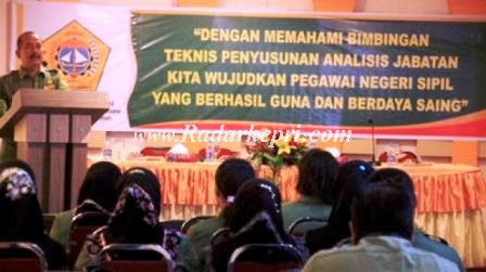 Bimtek Analisis Jabatan yang dilaksanakan bagian hukum Pemkab Tanjungbalai Karimun