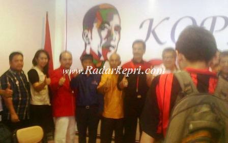Deklarasi tim Komunitas Pilih Jokowi-JK di deklarasikan di Batam.