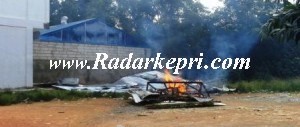 Inilah lapak judi cingkoko yang dibakar ormas FPI akibat tak kunjung ditutup polisi.