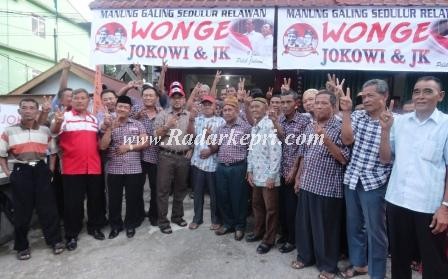 Walikota Tanjungpinang, H Lis Darmansyah SH meresmikan Posko Relawan Jokowi dari Asosiasi Manunggaling Sedulur