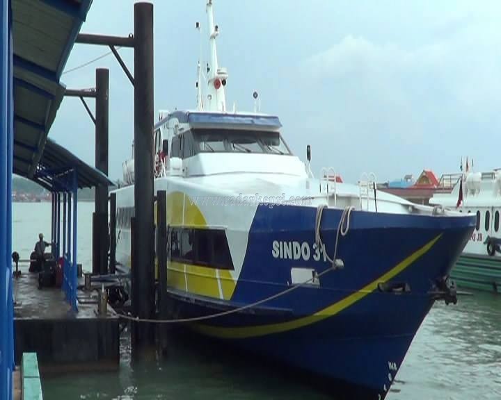 Inilah kapal Sindo 31 rute Tanjungpinang-Singapura yang nyaris tenggelam.