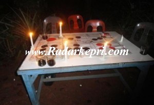 Inilah lapak judi cingkoko di Jl Daeng Celak, Senggarang yang dtinggal bandar dan pemain karena di gerebek tim gabungan.