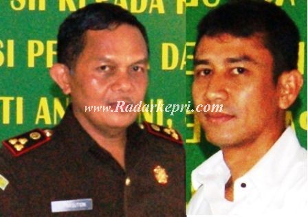 Kajari Tanjungpinang, SR Nasution SH MH dan Kasat Reskrim, AKP Oxy Yuda Prasteta S Ik