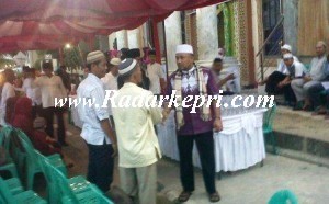 Walikota Tanjungpinang, H Lis Darmansyah SH ketika safari Ramadhan di Masjid Nurul Iman.