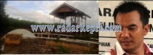 Beginilah kondisi proyek pabrik sagu yang tak bisa dimanfaatkan warga dan Edy Prabudi SH