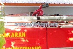 Inilah nozel mobil damkar BPBD Kota Tanjungpiang yang dibiarkan rusak dengan dalih biaya perbaikan mahal.