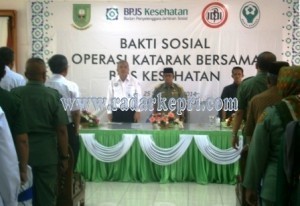 Bupati Buka Acara Bakti sosial katarak oleh BPJS Kesehatan Pusat