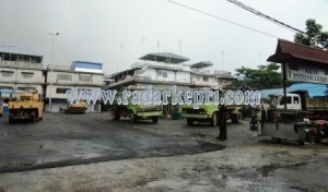 Lokasi Akau Pedagang Akau Potong Lembu yang telah di aspal.