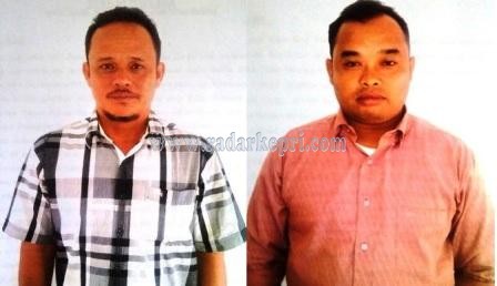 Dua dari tiga tersangka korupsi DKP Natuna, Heca Janatra dan Herwanto alias Wawan.