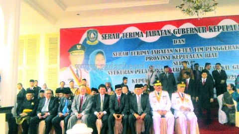 Sertijab Gubernur Kepri dan Ketua Tim Penggerak