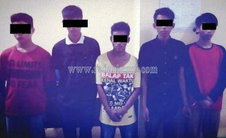 Inilah 5 tersangka pencurian dengan pemberatan (curat) yang ditangkap Polres Tanjungpinang.