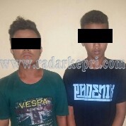 Inilah dua remaja asal Dabosibgkep yang ditangkap polisi karena mencuri kasur.