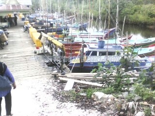 Inilah kapal nelayan Natuna yang tak melaut kerena adanya  latihan tenpur TNI AU.