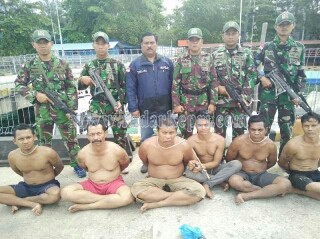 Inilah 6 perompak yang ditangkap Lantamal IV Tanjungpinang.
