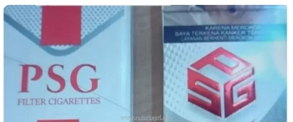 Rokok merek PSG ilegal.